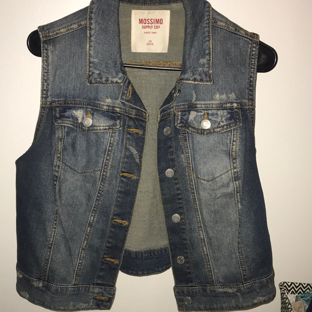 Vintage style jean vest